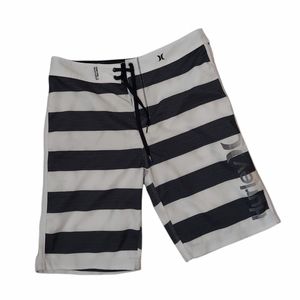 Hurley Men's Stripe Board Shorts Size 32